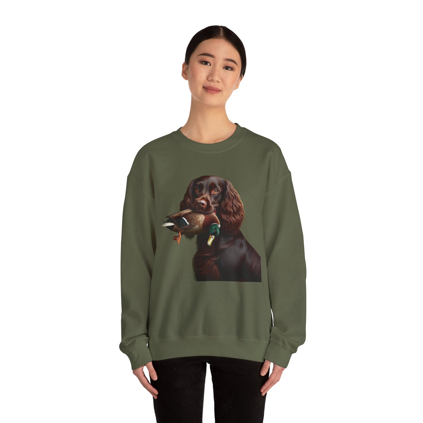 Crewneck Sweatshirt - Boykin Duck Retrieving
