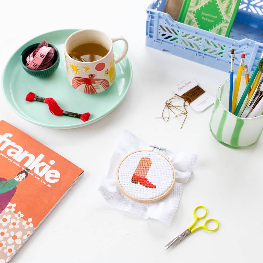 Cowboy Boot Cross Stitch Kit